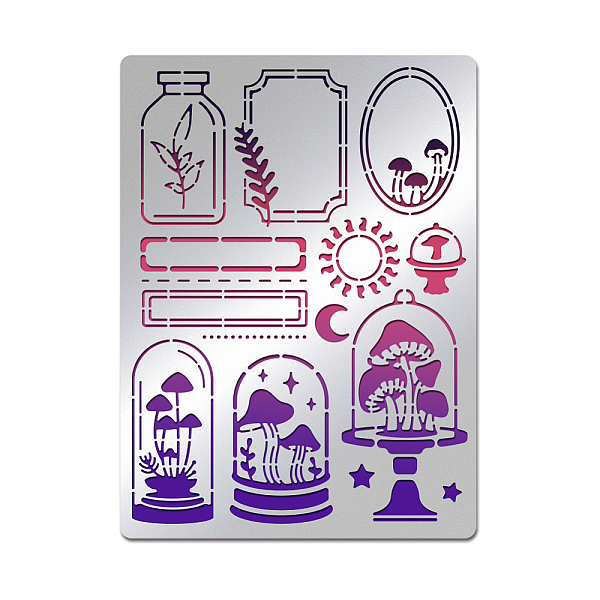 

PandaHall Custom Stainless Steel Cutting Dies Stencils, for DIY Scrapbooking/Photo Album, Decorative Embossing, Matte Stainless Steel Color...