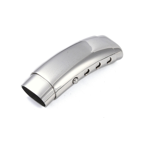 

PandaHall 316 Stainless Steel Bayonet Clasps, Stainless Steel Color, 42.5x14.5x4mm, Hole: 12x6.5mm 316 Surgical Stainless Steel