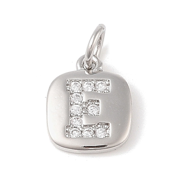 

PandaHall Rack Plating Brass Micro Pave CLear Cubic Zirconia Charms, with Jump Rings, Cadmium Free & Lead Free, Long-Lasting Plated...