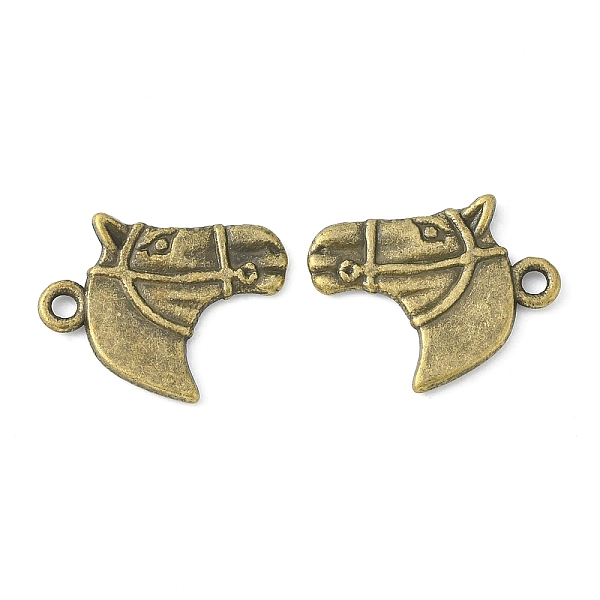 

PandaHall Tibetan Style Alloy Pendants, Horse Head, Cadmium Free & Nickel Free & Lead Free, Antique Bronze, 21x18.5mm, Hole: 2.5mm Alloy...