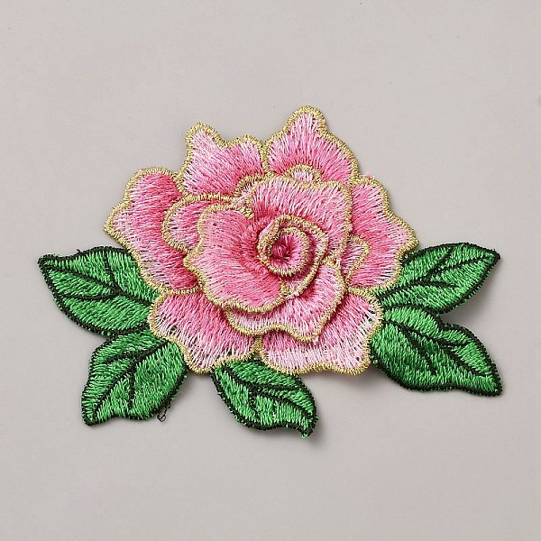 機械刺繍布地手縫い/アイロンワッペン