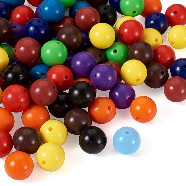 

PandaHall 100Pcs 10 Colors Food Grade Eco-Friendly Silicone Beads, Chewing Beads For Teethers, DIY Nursing Necklaces Making, Round, Mixed..., Multicolor