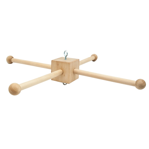 

PandaHall 4 Foot Cube Wooden Mobile Frame Kit, for Baby Crib Decoration, Wheat, 160mm Wood Orange