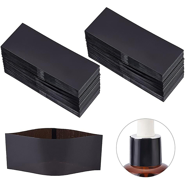 

PandaHall PVC Heat Shrink Flims, for Sleeve Label Printing, Rectangle, Black, 66x25mm Plastic Black