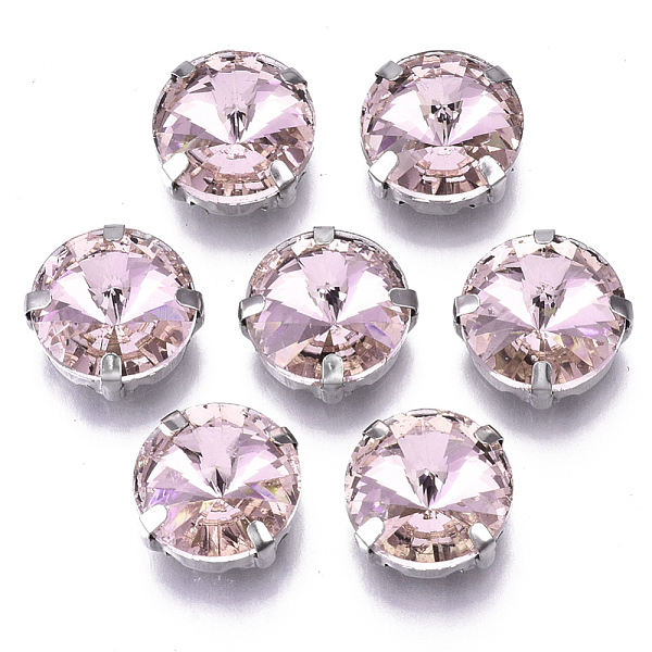 

PandaHall Sew on Rhinestone, Glass Rhinestone, Multi-strand Links, with Stainless Steel Settings, Garments Accessories, Faceted, Satellite..., Purple