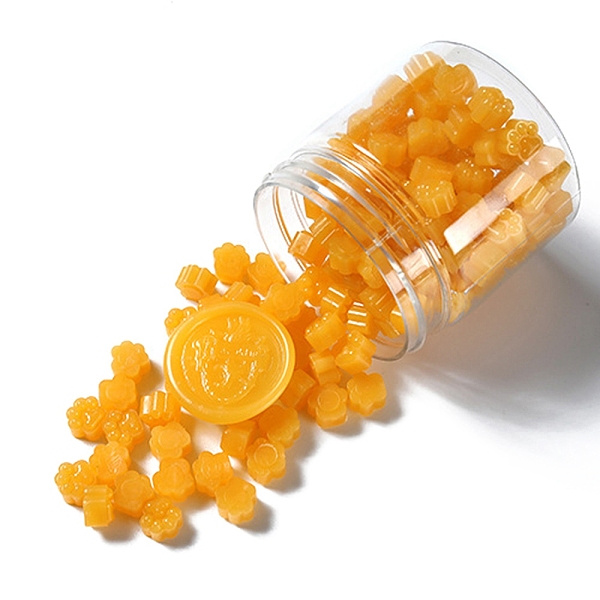 

PandaHall Paw Print Sealing Wax Particles, for Retro Seal Stamp, Orange, 9.5x8.5x6mm Wax Paw Print Orange