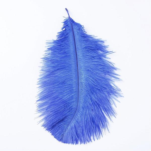 PandaHall Ostrich Feather Costume Accessories, Dyed, Royal Blue, 15~20cm Feather Feather Blue