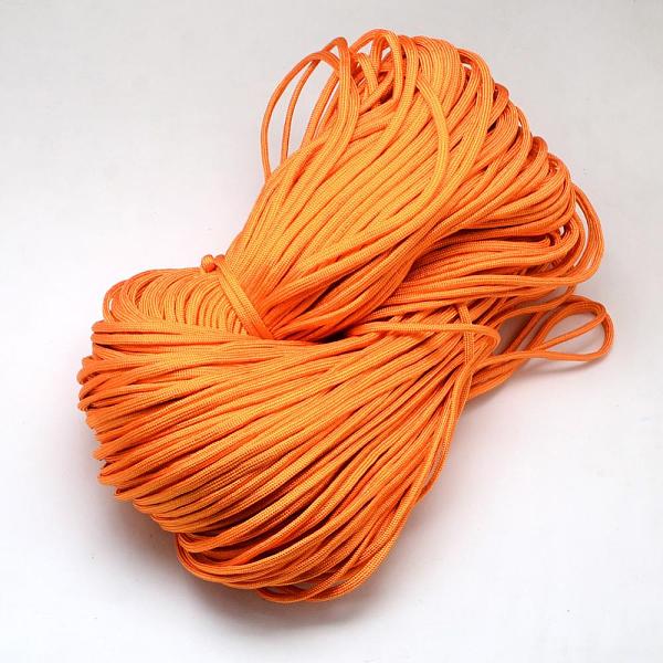 

PandaHall 7 Inner Cores Polyester & Spandex Cord Ropes, Solid Color, for Rope Bracelets Making, Dark Orange, 4~5mm, about 109.36 yards...