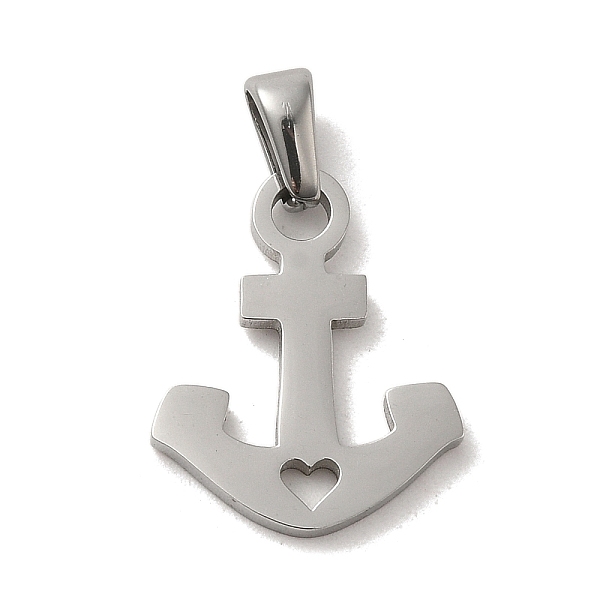 

PandaHall 304 Stainless Steel Pendants, Laser Cut, Anchor Charm, Stainless Steel Color, 18x14.5x1mm, Hole: 3x7mm 304 Stainless Steel Anchor...
