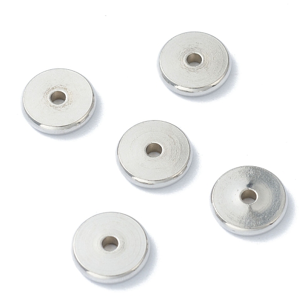 

PandaHall 202 Stainless Steel Spacer Beads, Flat Round, Stainless Steel Color, 10x2mm, Hole: 1.8mm Stainless Steel Flat Round