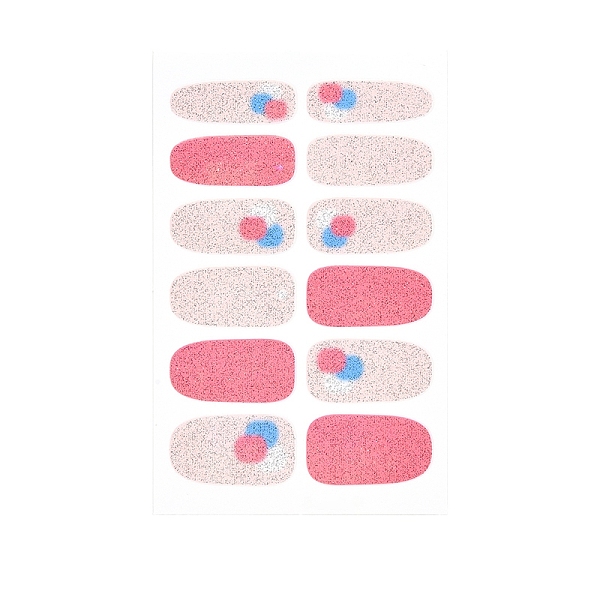 

PandaHall Full Wrap Gradient Nail Polish Stickers, Snowflake Dandelion Star Strawberry Self-Adhesive Glitter Powder Gel Nail Art Decals, for..., Brown