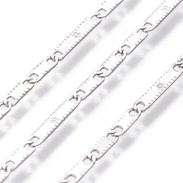 

PandaHall 304 Stainless Steel Link Chains, Unwelded, Stainless Steel Color, 5.5~10x2x0.2mm 304 Stainless Steel