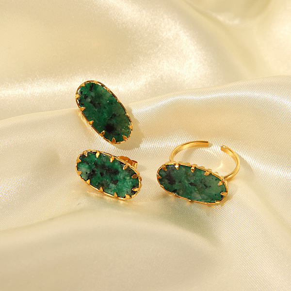 Oval Synthetic Turq… - image