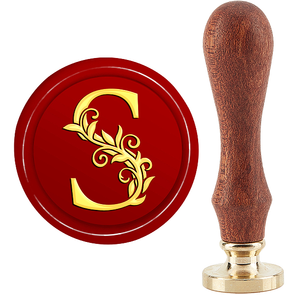 

PandaHall CRASPIRE Wax Seal Stamp Initials S Classic Vintage Sealing Stamp 30mm/1.18inch Removable Brass Head Sealing Stamp with Wooden...