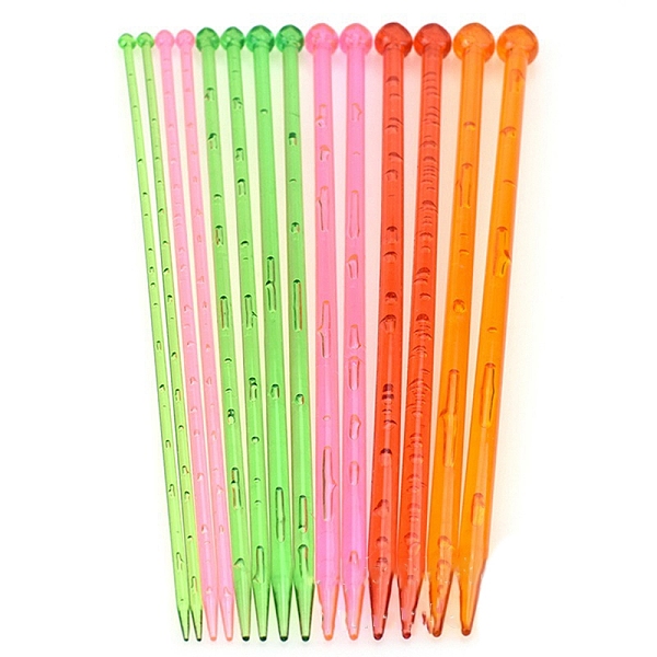 

PandaHall Plastic Handle Head Crochet Hook Set, Handmade Knitting Tools, Mixed Color, 250mm Plastic Multicolor