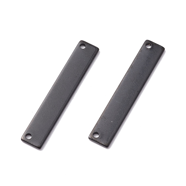 

PandaHall Ion Plating(IP) 304 Stainless Steel Connector Charms, Rectangle, Electrophoresis Black, 35x6x1mm, Hole: 1.5mm 304 Stainless Steel...
