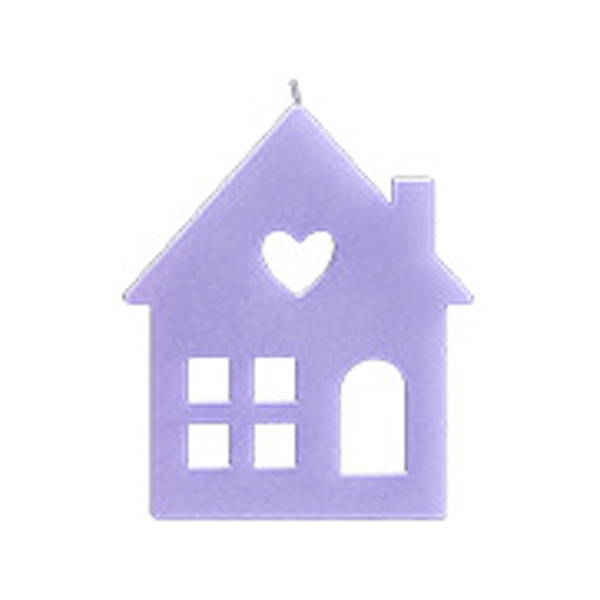 

PandaHall DIY House with Heart Pattern Candle Silicone Molds, for Candle Making, White, 111x94x21mm Silicone House White