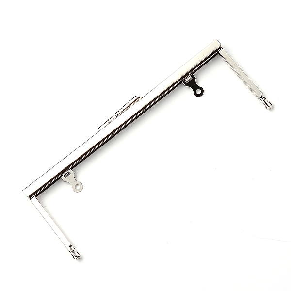

PandaHall Iron Purse Frame Handle, for Bag Sewing Craft Tailor Sewer, Platinum, 8x20.5x1.25cm, Hole: 3mm Iron