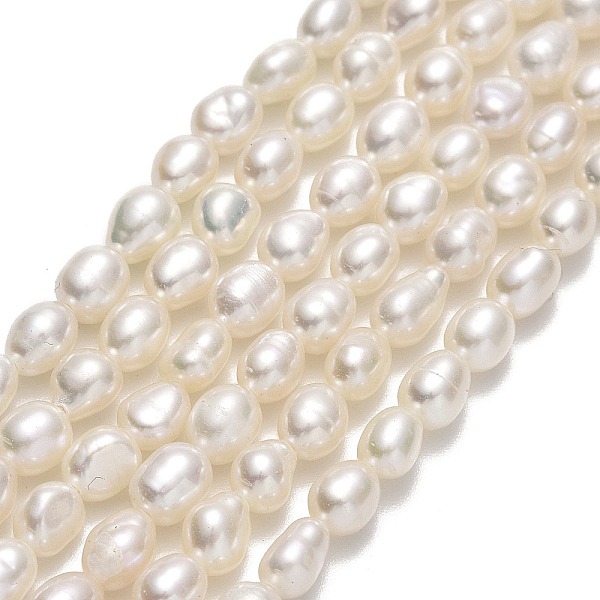 

PandaHall Natural Cultured Freshwater Pearl Beads Strands, Rice, Linen, 4~4.5x3~3.5mm, Hole: 0.5mm, about 81~82pcs/strand, 14.57''(37cm)..., Brown