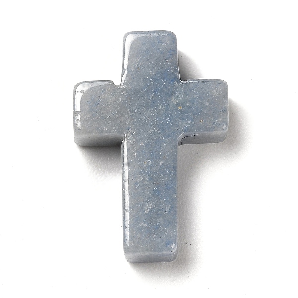 

PandaHall Natural Sodalite Pendants, Religion Corss Charms, 26~26.5x17.5~18x6~6.5mm, Hole: 1.6mm Sodalite Cross