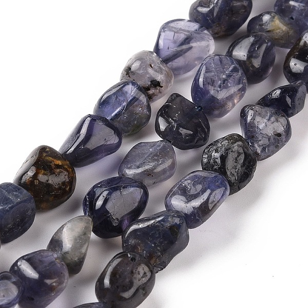 

PandaHall Natural Iolite Beads Strands, Nuggets, 9~13.5x8~9.5x4~8mm, Hole: 0.8mm, about 42~43pcs/strand, 15.35~15.94'')(39~40.5cm) Iolite...