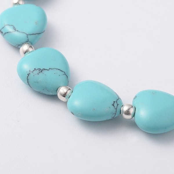 Coeur Turquoise Synthétique Bracelets Stretch