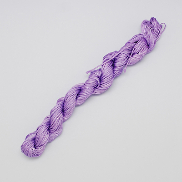 

PandaHall Nylon Thread, Nylon Jewelry Cord for Custom Woven Bracelets Making, Medium Orchid, 2mm, about 13.12 yards(12m)/bundle..., Purple