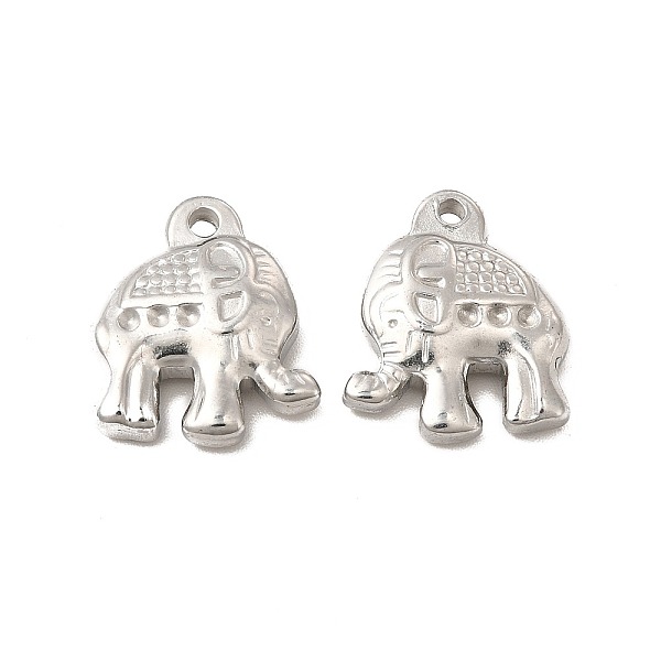 

PandaHall 304 Stainless Steel Pendant Rhinestone Settings, Elephant, Stainless Steel Color, Fit for Rhinestone: 1mm, 17x14.5x4.5mm, Hole...