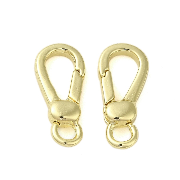 

PandaHall Brass Spring Gate Rings, Golden, 20.5x9x4mm, Hole: 3mm Brass