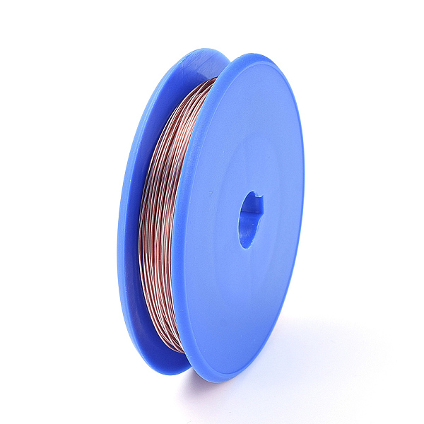 

PandaHall Round Bare Copper Wire, Raw Copper Wire, Copper Jewelry Craft Wire, Raw(Unplated), 0.5mm, about 40m/roll Copper Round