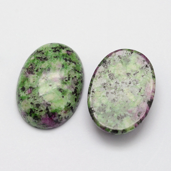 

PandaHall Natural Ruby in Zoisite Cabochons, Oval, 25x18x7mm Ruby in Zoisite Oval