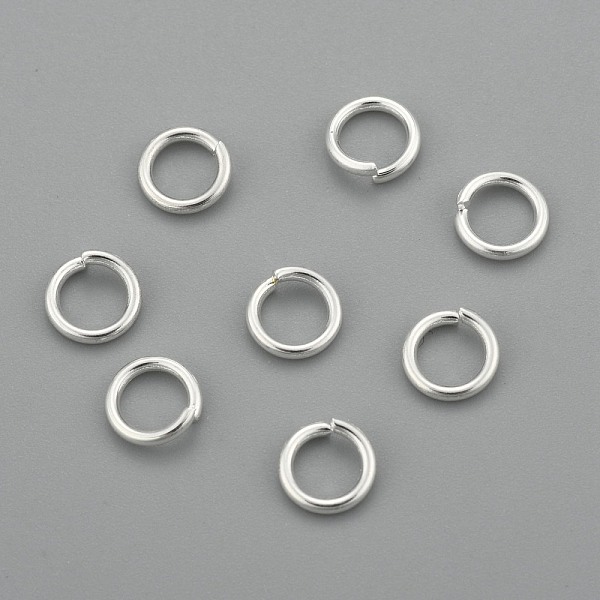 

PandaHall 304 Stainless Steel Jump Rings, Open Jump Rings, Silver, 18 Gauge, 6x1mm, Inner Diameter: 4mm 304 Stainless Steel
