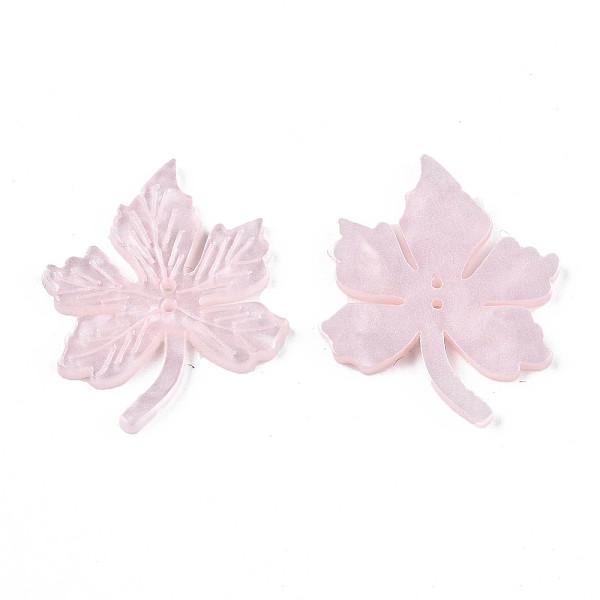 

PandaHall Resin Pendants, Maple Leaf, Bisque, 30x24x2mm, Hole: 1mm Resin Leaf Orange
