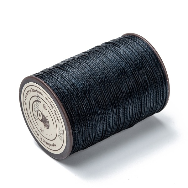 

PandaHall Round Waxed Polyester Thread String, Micro Macrame Cord, Twisted Cord, for Leather Sewing Stitching, Midnight Blue, 0.55mm, about...