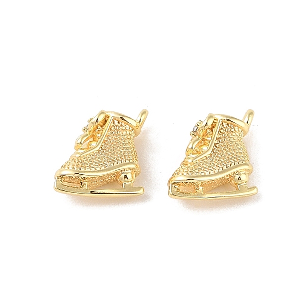 

PandaHall Brass Micro Pave Cubic Zirconia Pendants, Skates , Real 18K Gold Plated, 15.5x11x6mm, Hole: 1.4mm Brass+Cubic Zirconia Shoes..., Clear