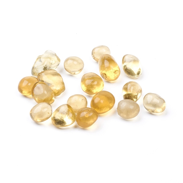 

PandaHall Glass Beads, No Hole/Undrilled, Nuggets, for Vase Fillers, Aquarium Decor or Crafts, Champagne Yellow, 4~16x4~9mm, about...
