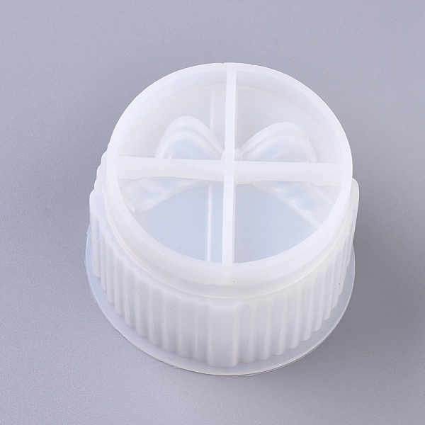 

PandaHall Storage Box Silicone Molds, Resin Casting Molds, For UV Resin, Epoxy Resin Jewelry Making, Round, White, 85x59mm, Inner Diameter...