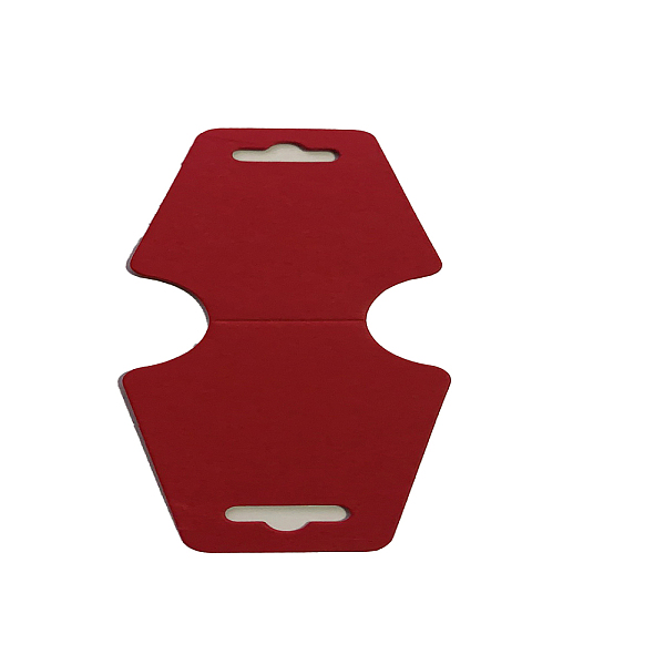 

PandaHall Paper Display Cards, Red, 12x5cm Paper Rectangle Red