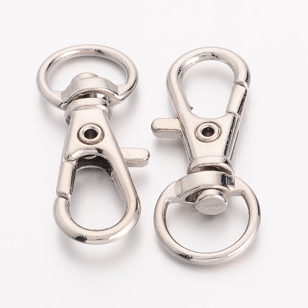 Alloy Swivel D Rings Lobster Claw Clasps