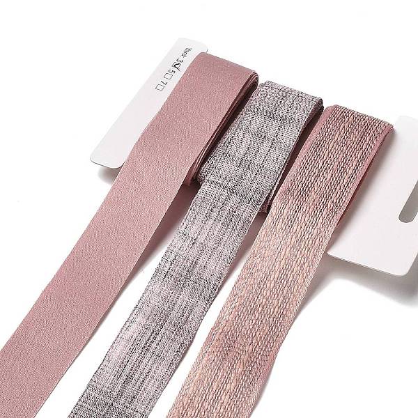 

PandaHall 9 Yards 3 Styles Polyester Ribbon, for DIY Handmade Craft, Hair Bowknots and Gift Decoration, Light Pink Palette, Misty Rose...