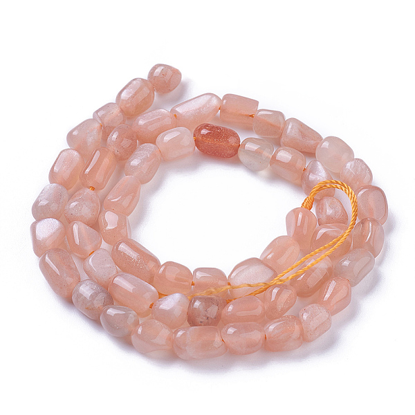 

PandaHall Natural Sunstone Beads Strands, Nuggets, 5~9x5~7mm, Hole: 1mm, about 55~57pcs/strand, 15.4 inch(39cm) Sunstone Nuggets