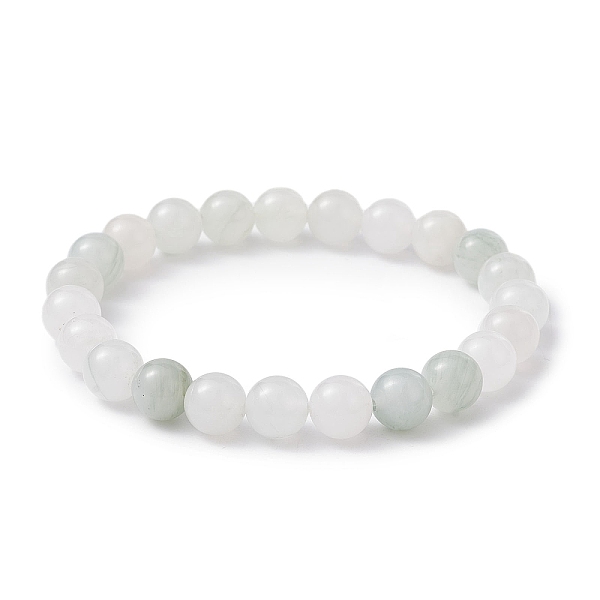 

PandaHall Natural Quartz Round Beaded Stretch Bracelets for Women, Inner Diameter: 2-1/8 inch(5.22cm) Other Quartz