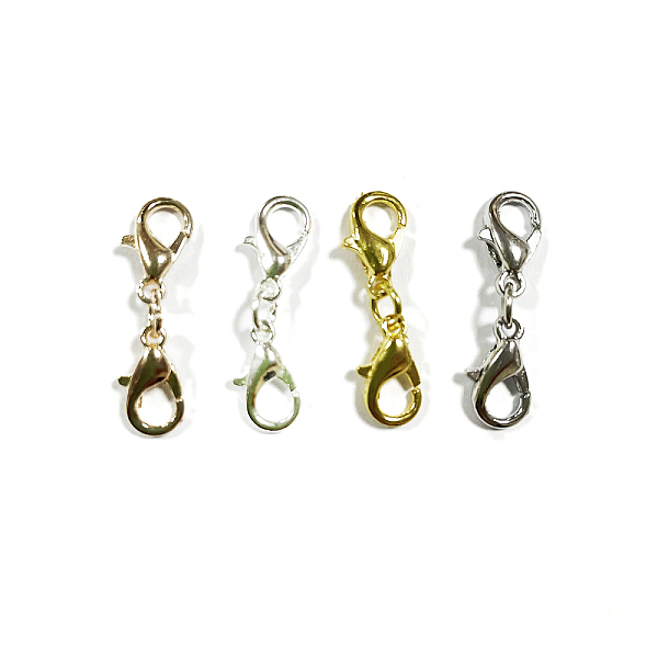 

PandaHall Zinc Alloy Lobster Claw Clasps, Parrot Trigger Clasps, with Iron Jump Rings, Mixed Color, 25mm, 4 colors, 10pcs/color, 40pcs Alloy...