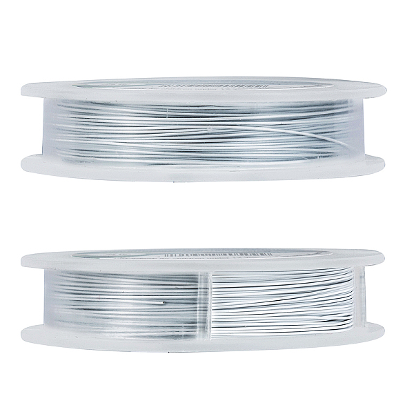 BENECREAT 30m 0.5mm 7-Strand White Nylon Coated Craft Jewelry Beading Wire Tiger Tail Beading Wire For Necklaces Bracelets Ring