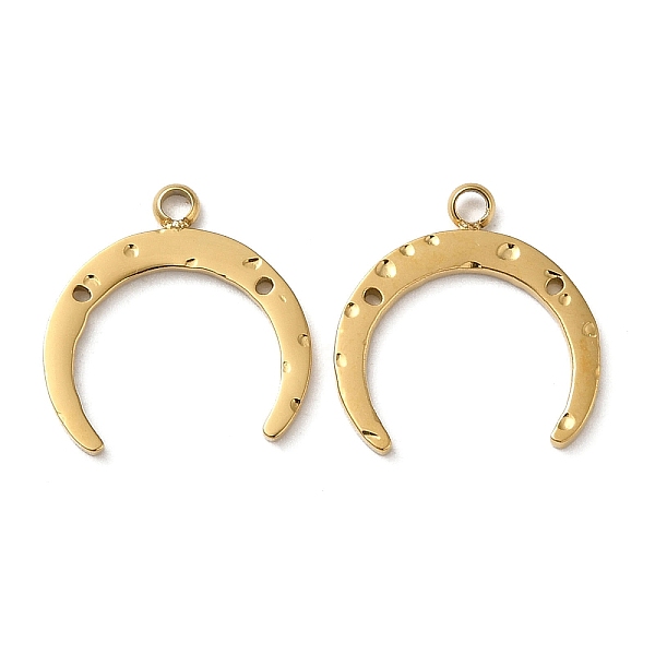 

PandaHall 304 Stainless Steel Pendant Rhinestone Settings, Moon Charm, Real 18K Gold Plated, 13.5x13.5x1mm, Hole: 1.5mm, Fit for 0.7~1mm...