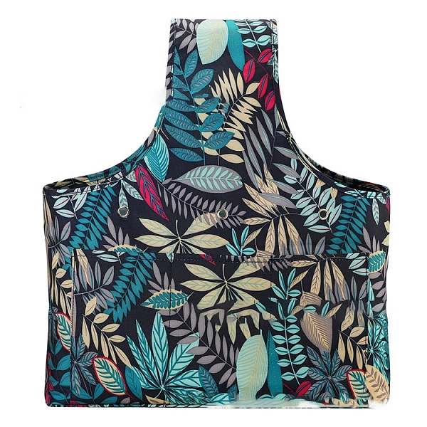 

PandaHall Leaf Pattern Oxford Zipper Knitting Bag, Yarn Storage Organizer, Crochet Hooks & Knitting Needles Bag, Teal, 48x42x10cm Cloth Bag..., Cyan