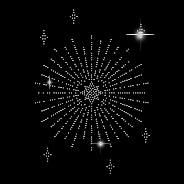 

PandaHall SUPERDANT Starburst Iron on Rhinestones Shining Stars Heat Transfer Decal T-Shirt Crystal Heat Transfer Hot Fix Stickers Bling...
