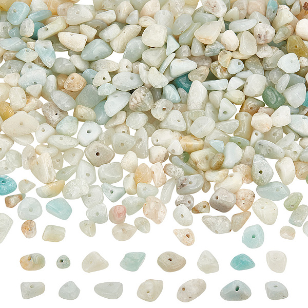 

PandaHall ARRICRAFT 2 Strands Natural Flower Amazonite Chip Beads Strands, 5~8x5~8mm, Hole: 1mm, about 31.5 inch Flower Amazonite Chip