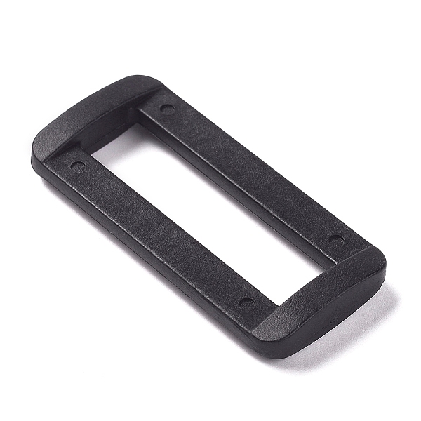 

PandaHall Plastic Buckle Clasps, For Webbing, Strapping Bags, Garment Accessories, Rectangle, Black, 22x47x6.5mm, Inner Diameter: 9.5x38mm...
