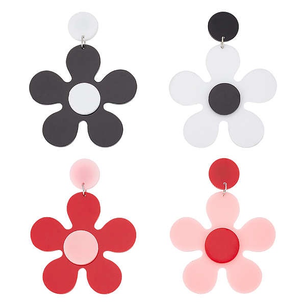 2 Pairs 2 Colors Ac… - image